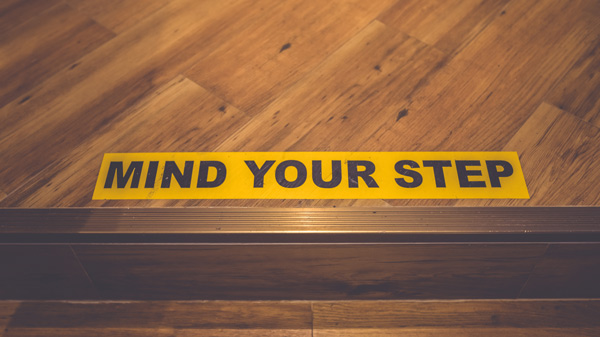 Mind Your Step Floor Stickers