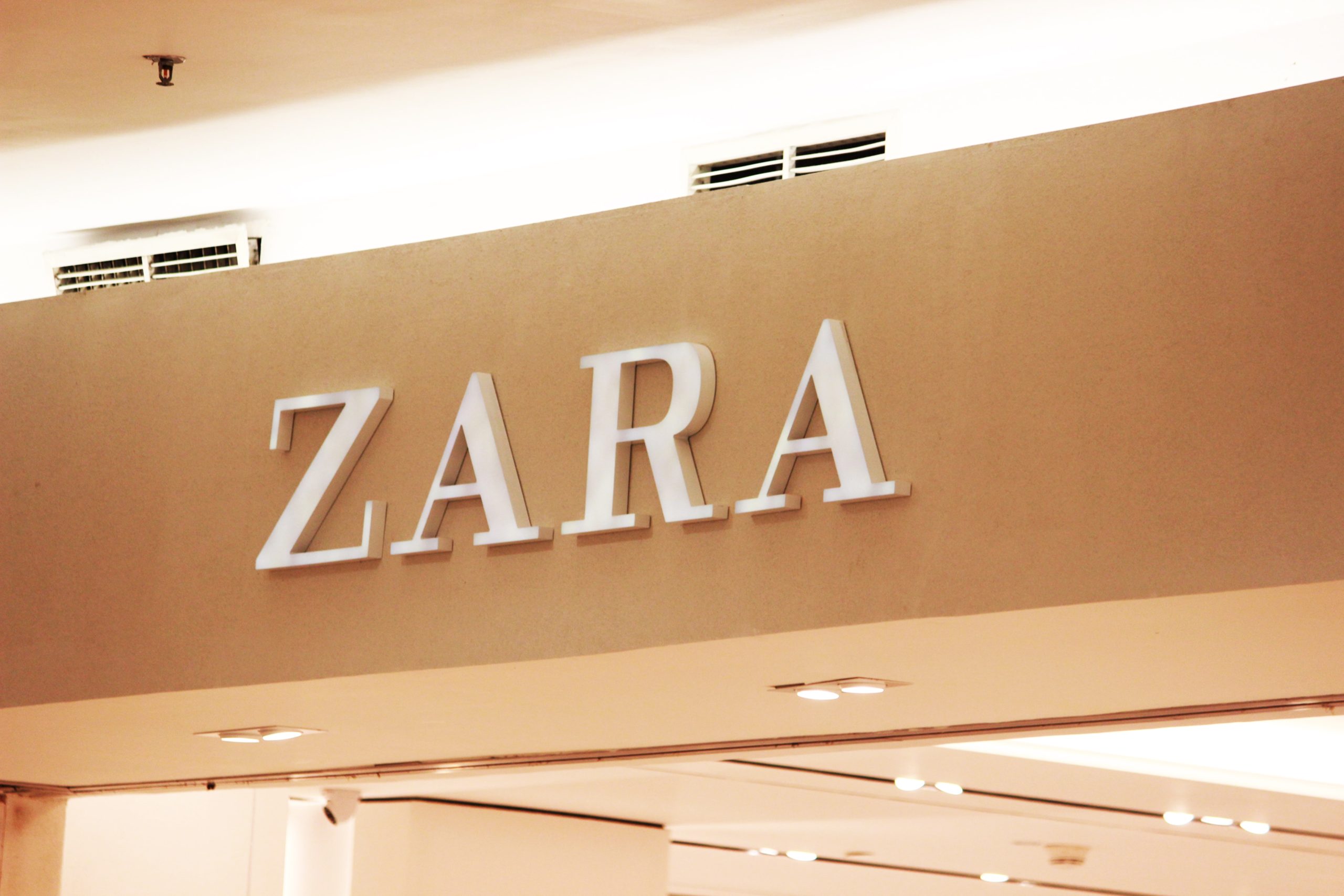 Interior Business Signs for ZARA in Dallas